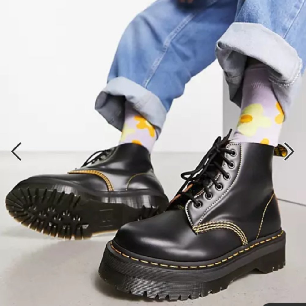 DR. MARTENS 101 UB QUAD Platform Ankle Boots MSRP$249 Unisex - Picture 2 of 16